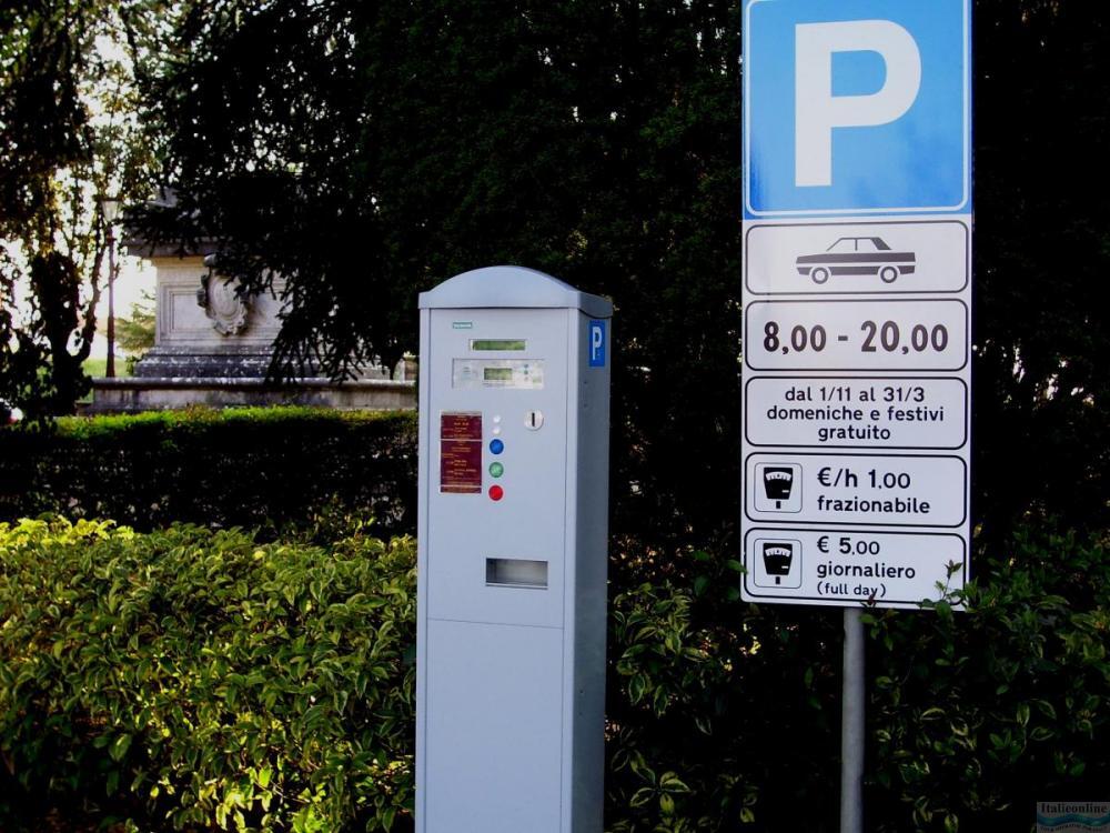 Parkovací automat v Taliansku