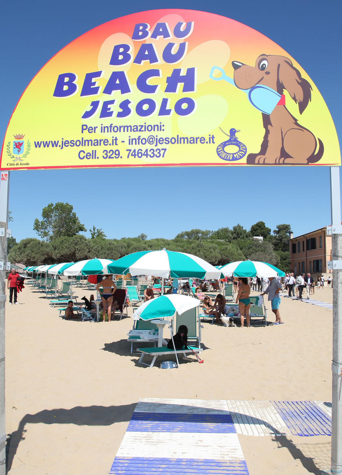 Psia pláž Bau Bau Beach Jesolo