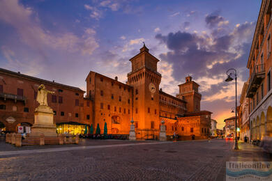 Ferrara, university town and city of bicycles