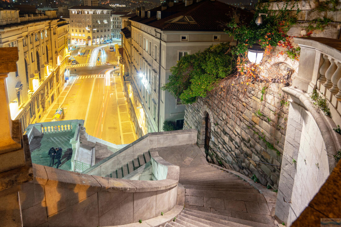 Scala dei Giganti trappe, Trieste, Italien