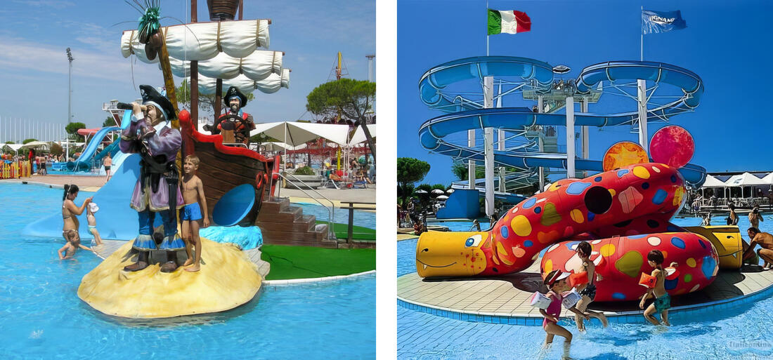 Der Wasserpark Aquasplash in Lignano Sabbiadoro ist ein Ort, den Ihre Kinder lieben werden