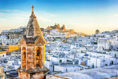 Ostuni, en hvid by i Puglia