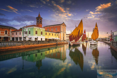 A Leonardo da Vinci-csatornától a homokos strandokig. Cesenatico