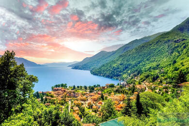 Lago Maggiore, der zweitgrößte See Italiens